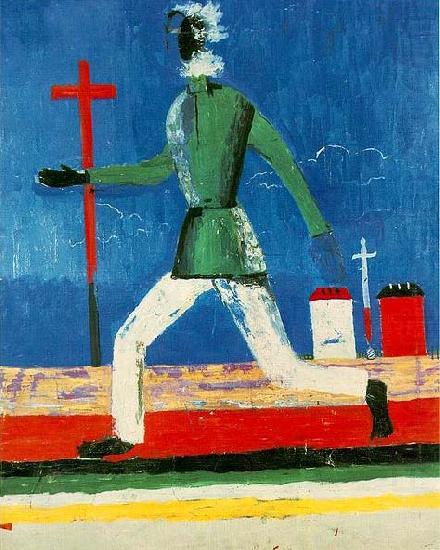Kazimir Malevich Running man oil painting picture